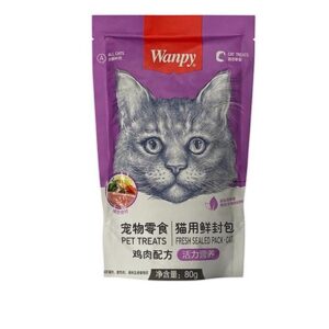 پوچ گربه ونپی با طعم مرغ و سبزیجات 80 گرم