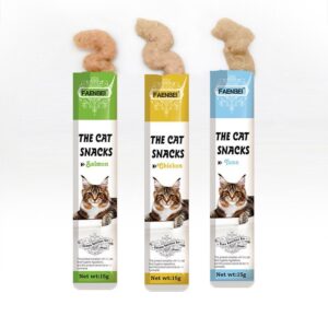 بستنی گربه فنبی 3 عددی پت اسنک طعم تن سالمون مرغ